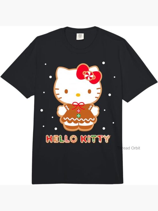 Tops - Hello Kitty Christmas Gingerbread Heavyweight T-Shirt Unisex
